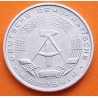 ALEMANIA DEMOCRATICA 10 PFENNIG 1981 A ESCUDO y VALOR TIpo 1 KM.10 MONEDA DE ALUMINIO SC- Germany DDR RDA 10 Pfn
