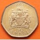 MALAWI 50 TAMBALA 2003 ESCUDO NACIONAL y PRESIDENTE KM.30 MONEDA DE ACERO y BAÑO DE LATÓN MBC+