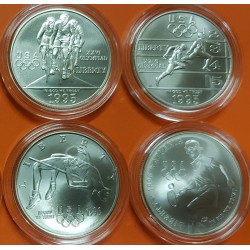 8 monedas x ESTADOS UNIDOS 1 DOLAR 1995 + 1 DOLAR 1996 OLIMPIADA DE ATLANTA 96 @SC / UNC@ cápsulas