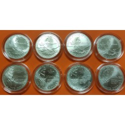 8 monedas x ESTADOS UNIDOS 1 DOLAR 1995 + 1 DOLAR 1996 OLIMPIADA DE ATLANTA 96 @SC / UNC@ cápsulas