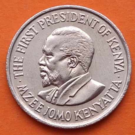 KENIA 50 SHILLINGS 1974 DANIEL TOROITICH ARAP MOI KM.23 MONEDA DE NICKEL EBC+ Kenya coin