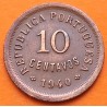 PORTUGAL 10 CENTAVOS 1940 DAMA KM.573 MONEDA DE BRONCE MBC- República Portuguesa