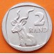 SUDAFRICA 2 RAND 2005 ANTILOPE y ESCUDO NACIONAL KM.296 MONEDA DE NICKEL EBC South Africa