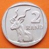 SUDAFRICA 2 RAND 2005 ANTILOPE y ESCUDO NACIONAL KM.296 MONEDA DE NICKEL EBC South Africa