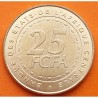 ESTADOS DEL AFRICA CENTRAL 25 FRANCOS 2006 FLORES KM.20 MONEDA DE LATON SC- Etats de L'Afrique Centrale 25 FRANCS FCFA