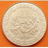 ESTADOS DEL AFRICA CENTRAL 25 FRANCOS 2006 FLORES KM.20 MONEDA DE LATON SC- Etats de L'Afrique Centrale 25 FRANCS FCFA