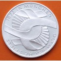 ALEMANIA 10 MARCOS 1972 D ANILLOS OLÍMPICOS OLIMPIADA DE MUNICH KM.131 MONEDA DE PLATA SC + IMPERFECCIONES Germany silver R/1