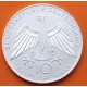 ALEMANIA 10 MARCOS 1972 D ANILLOS OLÍMPICOS OLIMPIADA DE MUNICH KM.131 MONEDA DE PLATA SC + IMPERFECCIONES Germany silver R/1