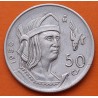 MEXICO 50 CENTAVOS 1950 INDIO CUAUHTEMOC KM.449 MONEDA DE PLATA BAJA MBC- Mejico silver coin R/3