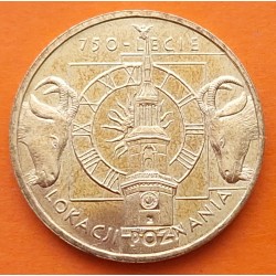 POLONIA 2 ZLOTY 2003 DERECHOS MUNICIPALES KM.447 MONEDA DE LATON SC + PÁTINA ROJIZA Poland 2 Zlotych ZL