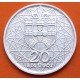 PORTUGAL 20 ESCUDOS 1966 PUENTE SALAZAR y ESCUDO NACIONAL KM.592 MONEDA DE PLATA SC- Silver R/1