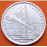 PORTUGAL 20 ESCUDOS 1966 PUENTE SALAZAR y ESCUDO NACIONAL KM.592 MONEDA DE PLATA SC- Silver R/1