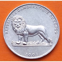 CONGO 10 SENGI 1967 LEOPARDO EN RAMA Kinshasa KM.7 MONEDA DE ALUMINIO SC República Democrática Dix Sengi