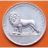 CONGO 10 SENGI 1967 LEOPARDO EN RAMA Kinshasa KM.7 MONEDA DE ALUMINIO SC República Democrática Dix Sengi