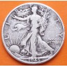 ESTADOS UNIDOS 1/2 DOLAR 1945 P WALKING LIBERTY KM.142 MONEDA DE PLATA MUY CIRCULADA USA silver Half Dollar WWII