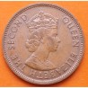 TERRITORIOS BRITANICOS DEL CARIBE 1 CENTAVO 1965 VALOR KM.2 MONEDA DE COBRE SC-  British Caribbean Territories