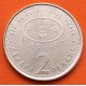 MACEDONIA 2 DENARI 1993 SALMÓN - 50 AÑOS DE LA F.A.O. KM.6.A MONEDA DE LATON SC- North