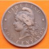 ARGENTINA 2 CENTAVOS 1892 DAMA LIBERTAD KM.33 MONEDA DE BRONCE MBC + Latin Monetary Union