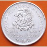 MEXICO 5 PESOS 1953 BUSTO DE HIDALGO KM.467 MONEDA DE PLATA Ley 720 Mejico silver coin 0,64 ONZAS R/1
