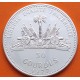 HAITI 50 GOURDES 1977 BALÓN - MUNDIAL DE FÚTBOL ARGENTINA 1978 KM.127 MONEDA DE PLATA PROOF