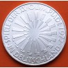 ALEMANIA 10 MARCOS 1972 D ANAGRAMA CIRCULAR OLIMPIADA DE MUNICH Leyenda IN DEUTSLAND KM.130 MONEDA DE PLATA SC- Germany 10 Marks