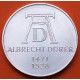 ALEMANIA 5 MARCOS 1971 D ALBERTO DURERO KM.129 MONEDA DE PLATA EBC Germany 5 Marks silver ALBRECHT DURER