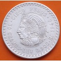 MEXICO 5 PESOS 1948 INDIO CUAUHTEMOC KM.465 MONEDA DE PLATA MBC+ Mejico silver coin 0,87 ONZAS R/3