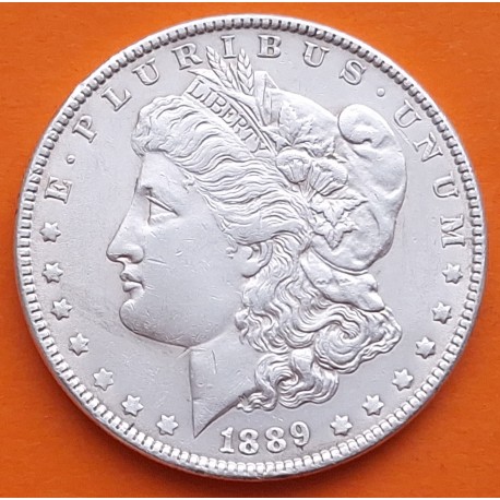 ESTADOS UNIDOS 1 DOLAR 1889 MORGAN KM.110 MONEDA DE PLATA EBC- USA Silver $1 Dollar silver coin R/1