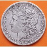 ESTADOS UNIDOS 1 DOLAR 1882 MORGAN KM.110 MONEDA DE PLATA MUY CIRCULADA USA silver $1 Dollar R/1