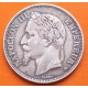 FRANCIA 5 FRANCOS 1869 BB Ceca de ESTRASBURGO EMPERADOR NAPOLEON III KM.799.2 MONEDA DE PLATA MBC France R/1