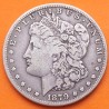 @ESCASA@ ESTADOS UNIDOS 1 DOLAR 1879 S MORGAN KM.110 MONEDA DE PLATA MUY CIRCULADA USA silver $1 Dollar R/1