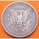 @ESCASA@ ESTADOS UNIDOS 1 DOLAR 1879 S MORGAN KM.110 MONEDA DE PLATA MUY CIRCULADA USA silver $1 Dollar R/1