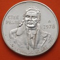 MEXICO 100 PESOS 1978 JOSE MORELOS KM.483.2 MONEDA DE PLATA MBC + Imperfecciones Mejico 0,46 ONZAS R/2