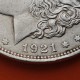 ÚLTIMO AÑO DE FABRICACIÓN x ESTADOS UNIDOS 1 DOLAR 1921 MORGAN KM.110 MONEDA DE PLATA MBC+ USA $1 Dollar coin R/3