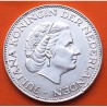 HOLANDA 2,50 GULDEN 1961 REINA JULIANA y LEON CON ESPADA KM.185 MONEDA DE PLATA MBC+ The Netherlands silver 0,35 ONZAS
