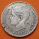 . @ESCASO FALSO DE EPOCA s.XIX@ ESPAÑA 5 PESETAS 1897 PGM Rey ALFONSO XIII MONEDA DE PLATA KM.707 (DURO SEVILLANO)