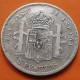 . @ESCASO FALSO DE EPOCA s.XIX@ ESPAÑA 5 PESETAS 1897 PGM Rey ALFONSO XIII MONEDA DE PLATA KM.707 (DURO SEVILLANO)