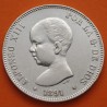 ESPAÑA 5 PESETAS 1891 * 18 91 PGM REY ALFONSO XIII KM.689 MONEDA DE PLATA (DURO) Spain silver R/5