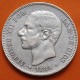ESPAÑA 5 PESETAS 1884 * 18 84 MSM REY ALFONSO XII KM.688 MONEDA DE PLATA (DURO) Spain silver R/4