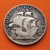 PORTUGAL 2,50 ESCUDOS 1945 CARABELA KM.580 MONEDA DE PLATA MUY CIRCULADA República silver WWII R/2