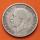 INGLATERRA 1 SHILLING 1929 LEON y CORONA de JORGE V KM.833 MONEDA DE PLATA MUY CIRCULADA UK Silver R/3