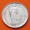 SUIZA 1/2 FRANCO 1948 B DAMA CON LANZA KM.23 PLATA MBC Switzerland 1/2 Franc silver