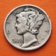 ESTADOS UNIDOS 10 CENTAVOS DIME 1942 P MERCURY KM.140 MONEDA DE PLATA MBC- USA silver coin WWII R/1