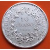 FRANCIA 10 FRANCOS 1966 HERCULES KM.932 MONEDA DE PLATA EBC + IMPERFECCIONES France 10 Francs 0,72 ONZAS R/4