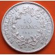 FRANCIA 10 FRANCOS 1967 HERCULES KM.932 MONEDA DE PLATA EBC + IMPERFECCIONES France 10 Francs 0,72 ONZAS R/4