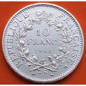 FRANCIA 10 FRANCOS 1968 HERCULES KM.932 MONEDA DE PLATA EBC + IMPERFECCIONES France 10 Francs 0,72 ONZAS R/4