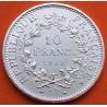 FRANCIA 10 FRANCOS 1968 HERCULES KM.932 MONEDA DE PLATA EBC + IMPERFECCIONES France 10 Francs 0,72 ONZAS R/4