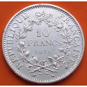 FRANCIA 10 FRANCOS 1972 HERCULES KM.932 MONEDA DE PLATA EBC + IMPERFECCIONES France 10 Francs 0,72 ONZAS R/4