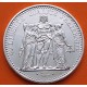 FRANCIA 10 FRANCOS 1972 HERCULES KM.932 MONEDA DE PLATA EBC + IMPERFECCIONES France 10 Francs 0,72 ONZAS R/4