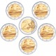 . @ENVÍO HOY@ ALEMANIA 2 EUROS 2026 A+D+F+G+J BREMEN CASA DEL CLIMA 5 MONEDAS CONMEMORATIVAS SC Germany